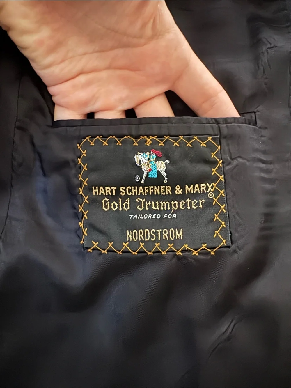 Hart Schaffner Marx Gold Trumpeter Gray Pinstripe Blazer XXL Nordstrom